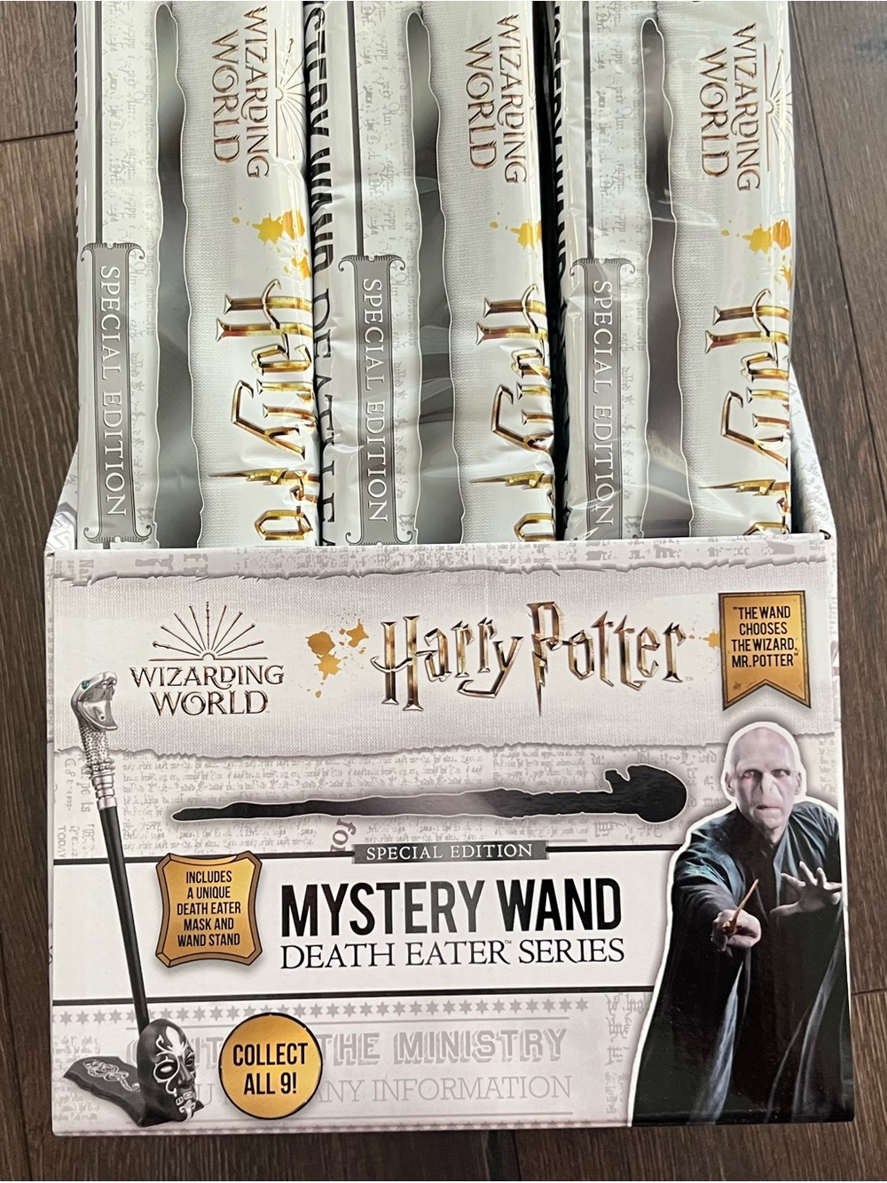 Brand New! Harry Potter 12” mystery wand. Death Eater Series. Sold individually